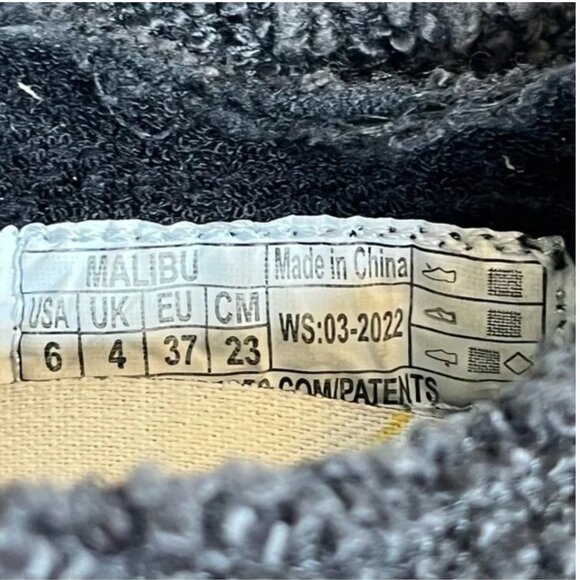 Vionic Malibu Slip-On Supportive Sneaker – Black Boucle, Size 6 - Picture 6 of 7